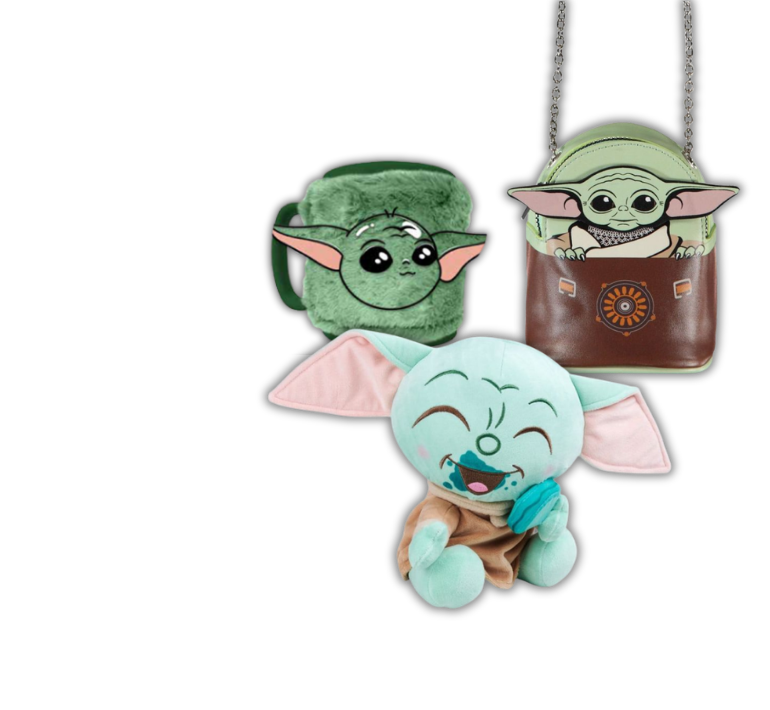 Baby Yoda, Plush, Kuschelfigur, grüne Plüschfigur, Taschenanhänger
